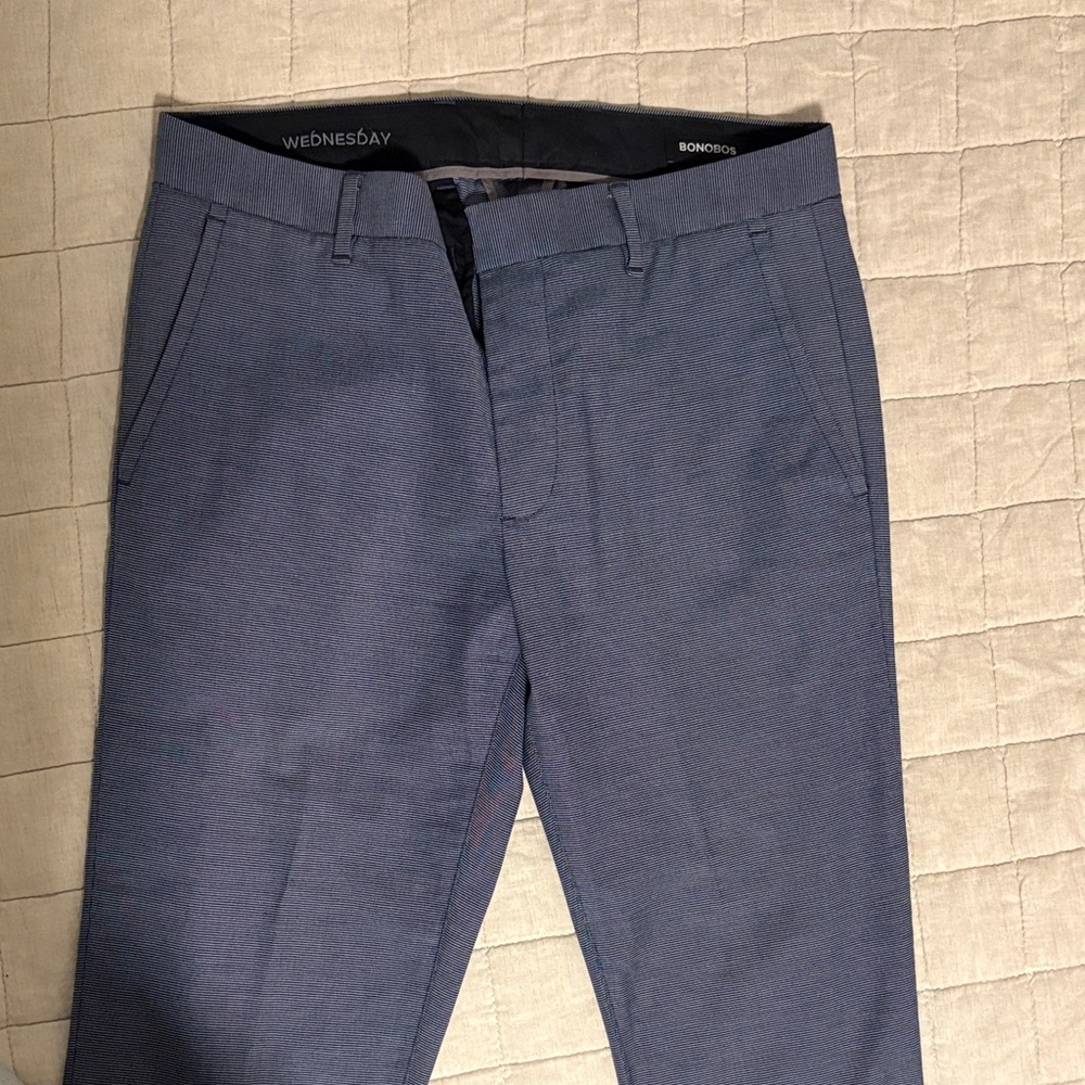 Bonobos Wednesday Slim Dress Pants in Blue - Size: 31/32